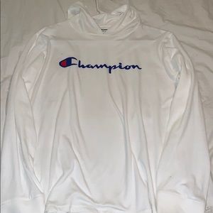 Long sleeve top with hoodie